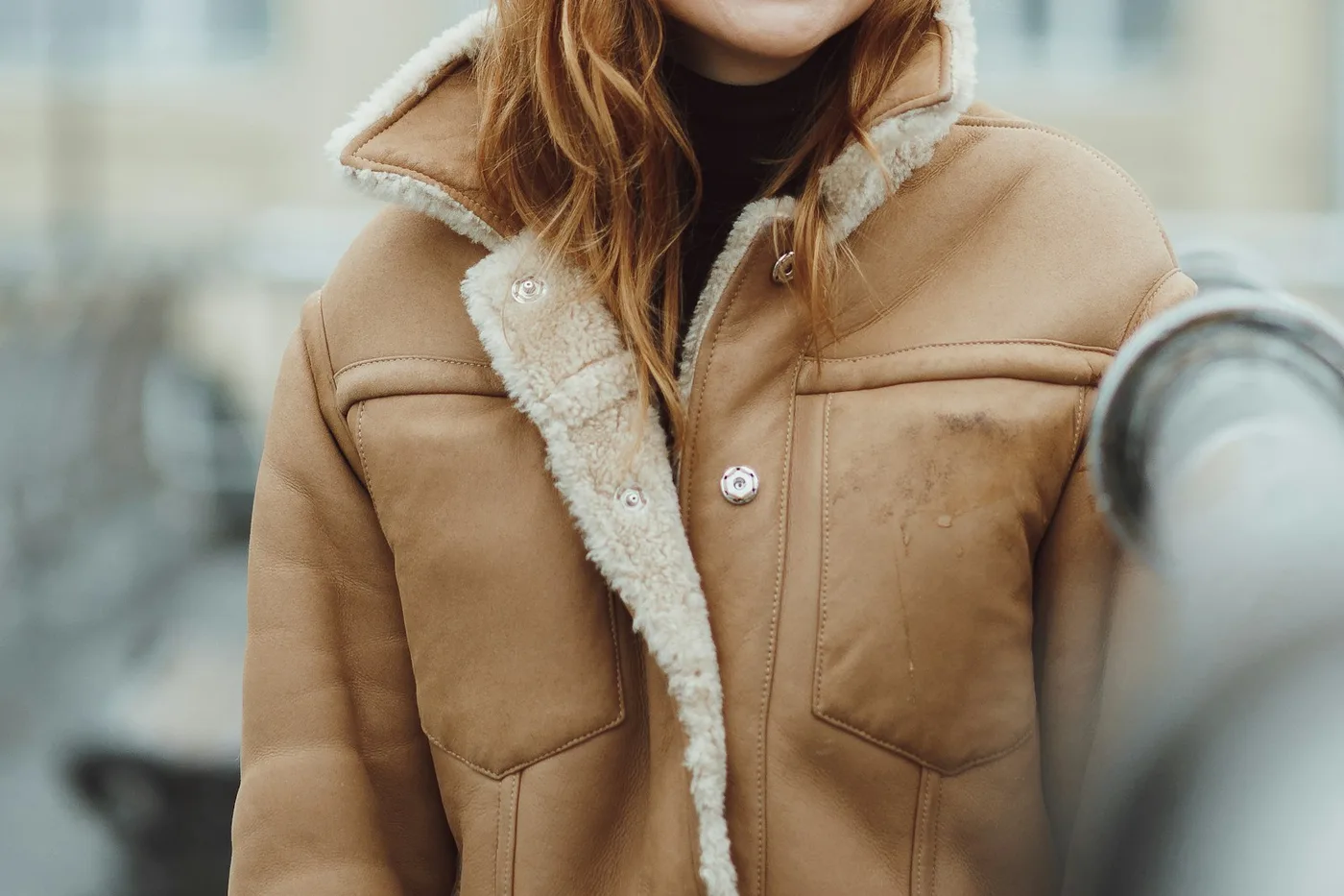 Collection Shearling-Lined Leather Jacket No.01