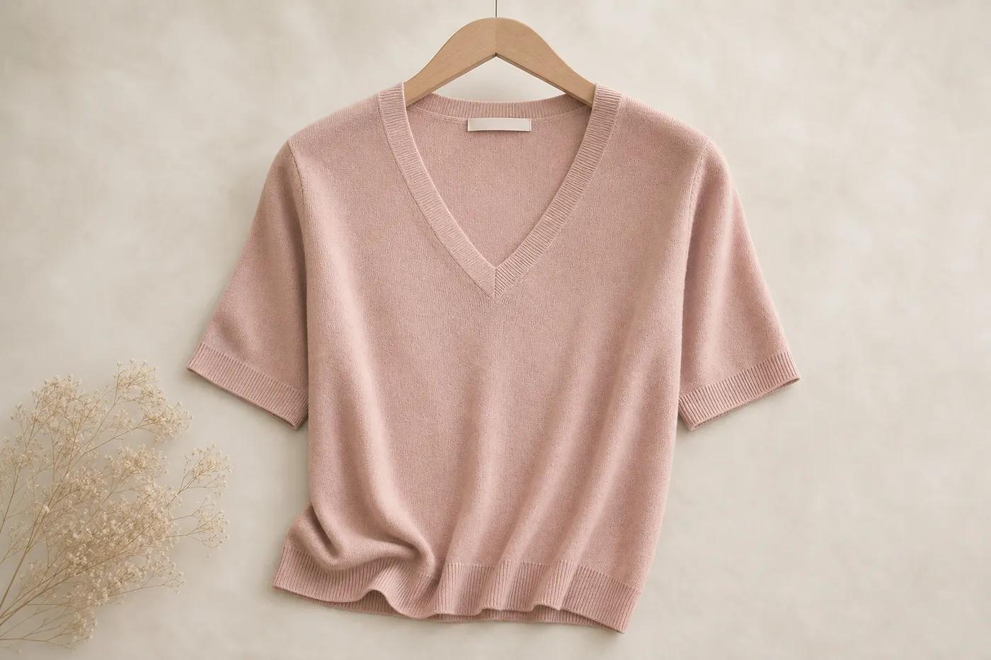 Fine Knit V-Neck Top — Series 01